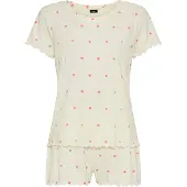 Vivance Kort pyjamas rosa / naturvit