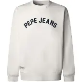 Pepe Jeans för män. PM5800146 Off-white Gio sweatshirt (XL), Vit, Casual, Bomull