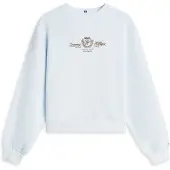 Tommy Hilfiger Sweatshirt 'Varsity' ljusblå / karamell