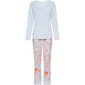 s.Oliver Pyjamas himmelsblå / orange / rosa / vit