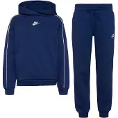 Nike Träningsoverall 'Club Fleece' mörkblå / vit