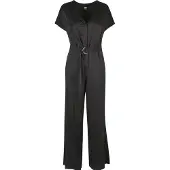 Urban Classics Satin Wide Kortärmad Jumpsuit