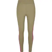 Urban Classics Leggings khaki / neonrosa