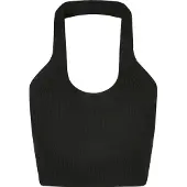 Urban Classics Rib Knit Crossed Neckholder Ärmlös Topp