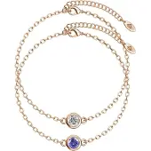 MYC Paris Birth Stone Armband - Rose Gold, Crystal och Lila