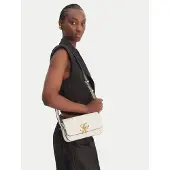 Tommy Hilfiger Logo Flap Leather Crossbody Bag