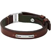 Fossil Armband 'Machine' brun / mörkgrön
