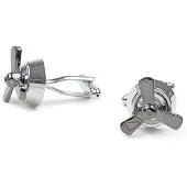 Suitable Manschettknappar Propellrar Silver
