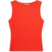 Tommy Hilfiger 5x2 Rib Boat Slim Fit ärmlös T-shirt