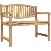 vidaXL Trädgårdsbänk 114x59x87 cm massiv teak