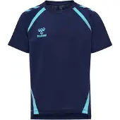 Hummel T-shirt - hmlLead 2.0 Jersey - Marine/Blue Fish - - 10 år (140) - T-shirt