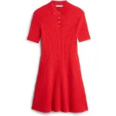 Tommy Hilfiger Cable Knit Slim Mini Polo Dress