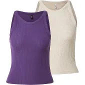 ONLY Topp 'ONLEMMA' beige / lila