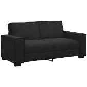 vidaXL Soffa 2-sits svart 140 cm sammet