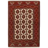 Rezas Torkaman Fine orientalisk matta 134 x 196 cm