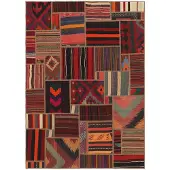 Rezas Tekkeh Kelim orientalisk matta 140 x 200 cm