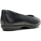 Hush puppies Alice Platt läder kvinna svart standard ballerinas