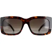 BOSS Havana bio-acetate sunglasses with signature hardware