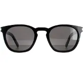 Yves Saint Laurent Rund Unisex Svart Rök SL28