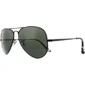 Ray-Ban Solglasögon Aviator Metal II RB3689 914831 Svart Grön