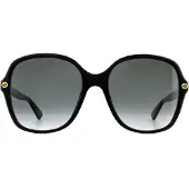 Gucci Square Womens Svarta Grå Gradient Solglasögon