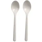 Papstar 96434, Engångsmatsked, Polypropylen, Vit, 130 mm, Polypåse, 50 styck