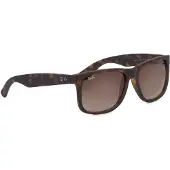 Ray-Ban Solglasögon Justin 4165 Rubber Light Havana Brown Gradient 710/13