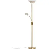 LINDBY LED uplight golvlampa Yveta , dimbar, Mässing / guld, Vardagsrum / matsal, Metall, Modern, LED-golvlampa