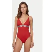 Tommy Hilfiger Global Stripe Plunge Triangle Swimsuit