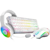 Redragon Combo K630rgbw+m607w+h350rgb-1-w Spanish Tangentbord Och Mus