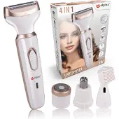 Alpina Ladyshaver / trådlös rakapparat för kvinnor / skonsam hårborttagning / kroppsrakapparat