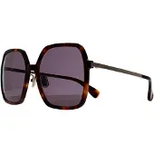 Max Mara Square Dam Dark Havana Smoke Grey MM0059-D