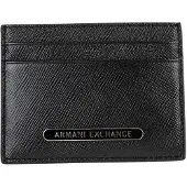 Armani Exchange för män. XM000169AF12702UC001 Korthållare i läder, svart (OSFA), Casual, Hud
