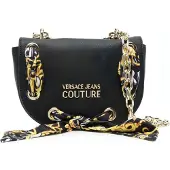 Versace Jeans Couture Kedjerem Silkeshalsduk Dekorerad Polyester Axelväska Crossbodyväska Damväskor Svart 74VA4BAC-ZS467-899 Basic Set (Bag+Dust Bag) black