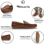 Tamaris Herr Bruna Lädermockasiner Loafers Fritidsskor