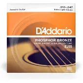D'addario And Co EJ15-3D Phosphor Bronze Extra Light 10-47 x 3 Pack