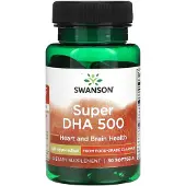 Swanson Health Super Dha 500, 500 mg, 30 mjukkapslar