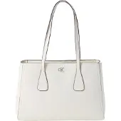 Calvin Klein Monogram Hardware Tote Bag