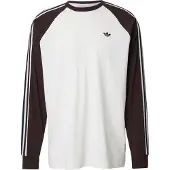 Adidas T-shirt 'CALI' mörkbrun / vit