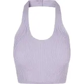 Urban Classics Broderad topp ljuslila