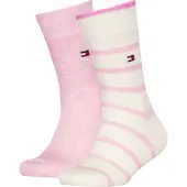 Tommy Hilfiger Strumpor - 2-pack - Breton - Rosa - - 31/34 - Strumpor