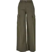 Urban Classics Twill Cargo Byxor Med Hög Midja