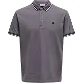 Only & Sons T-shirt 'ONSFletcher' mörkgrå / svart / vit