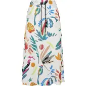 Urban Classics Viscose Hög Midja Midi-kjol