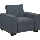 vidaXL Mörkgrå fåtölj 100x78x84 cm sammet 4105001