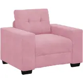 vidaXL Soffstol rosa 100x78x80 cm sammet