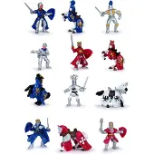 Papo Mini Plus Figurer - 12 st. - Riddare - - One Size - Leksaksfigur