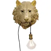 Kare Vägglampa Animal Tiger Head, Mässing / guld, Vardagsrum / matsal, Syntetmaterial, Vägglampa, vägglampa inomhus
