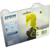 Epson T0487 BK/C/M/Y/LC/LM bläckpatron 6-pack (original)