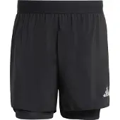 Adidas - Trail running kläder - Run Essentials 2in1 Short M Black för Unisex - Storlek S - Svart